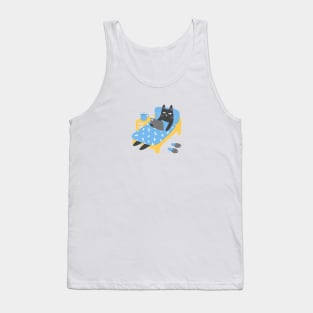 Cat in bed Tank Top